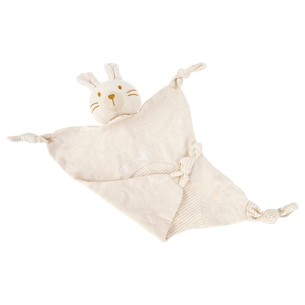 MCGMITT Brand Baby Security Blanket with Cuddle Rabbit - Soft Sensory Comfort Toy for Newborns & Infants