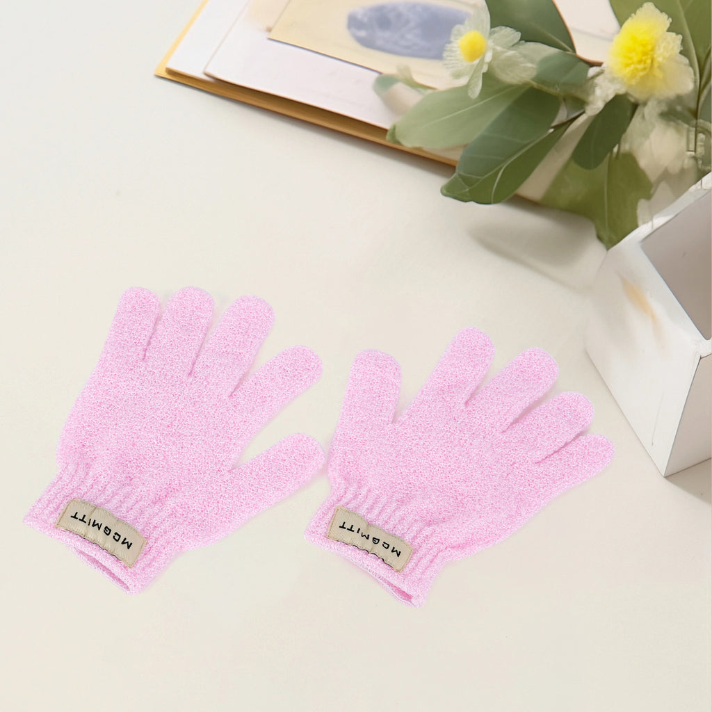 MCGMITT Brand Exfoliating Dual Texture Bath Gloves for Shower,Massage and Body Scrubs, Dead Skin Cell Remover