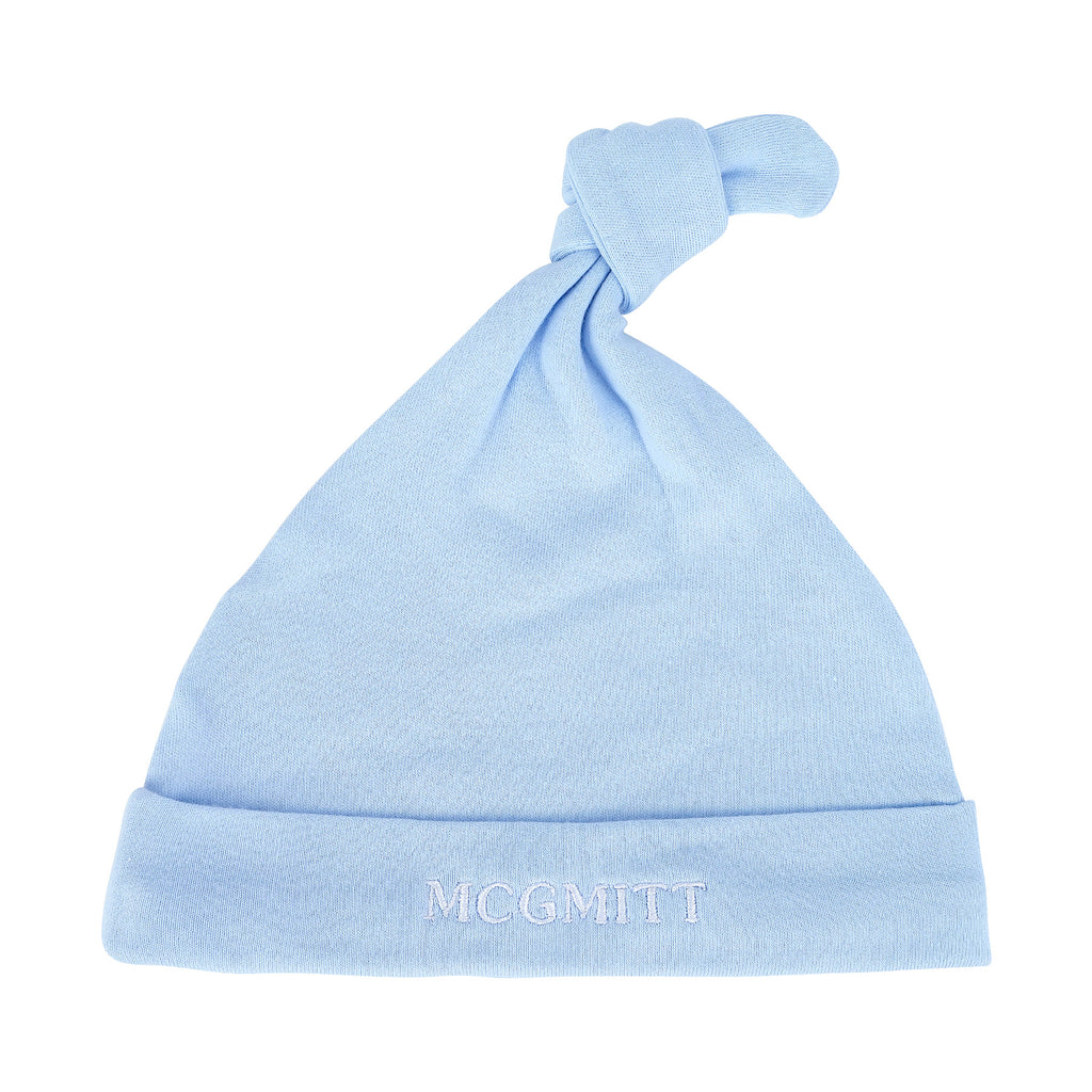 MCGMITT Brand Baby Blue Newborn Cotton Beanie - Ultra Soft & Lightweight Cap for Infants, Delicate and Breathable