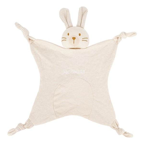 MCGMITT Brand Baby Security Blanket with Cuddle Rabbit - Soft Sensory Comfort Toy for Newborns & Infants