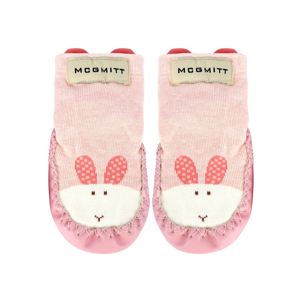 MCGMITT Brand Baby Pink Sock Shoes for Newborns - Non-Slip, Soft Sole Pre-Walking & First Walking Socks
