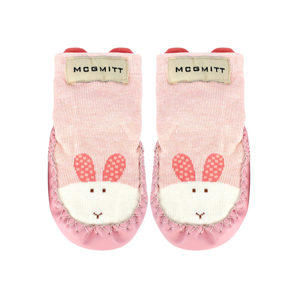 MCGMITT Brand Baby Pink Sock Shoes for Newborns - Non-Slip, Soft Sole Pre-Walking & First Walking Socks