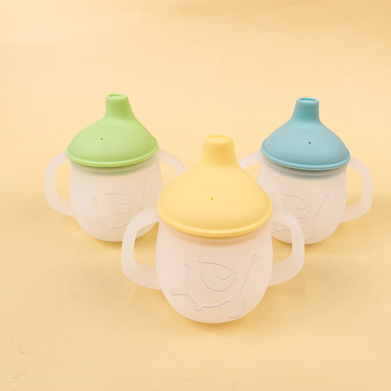 Soft Silicone Baby Learning Drinking Water Training Cup For Toddlers