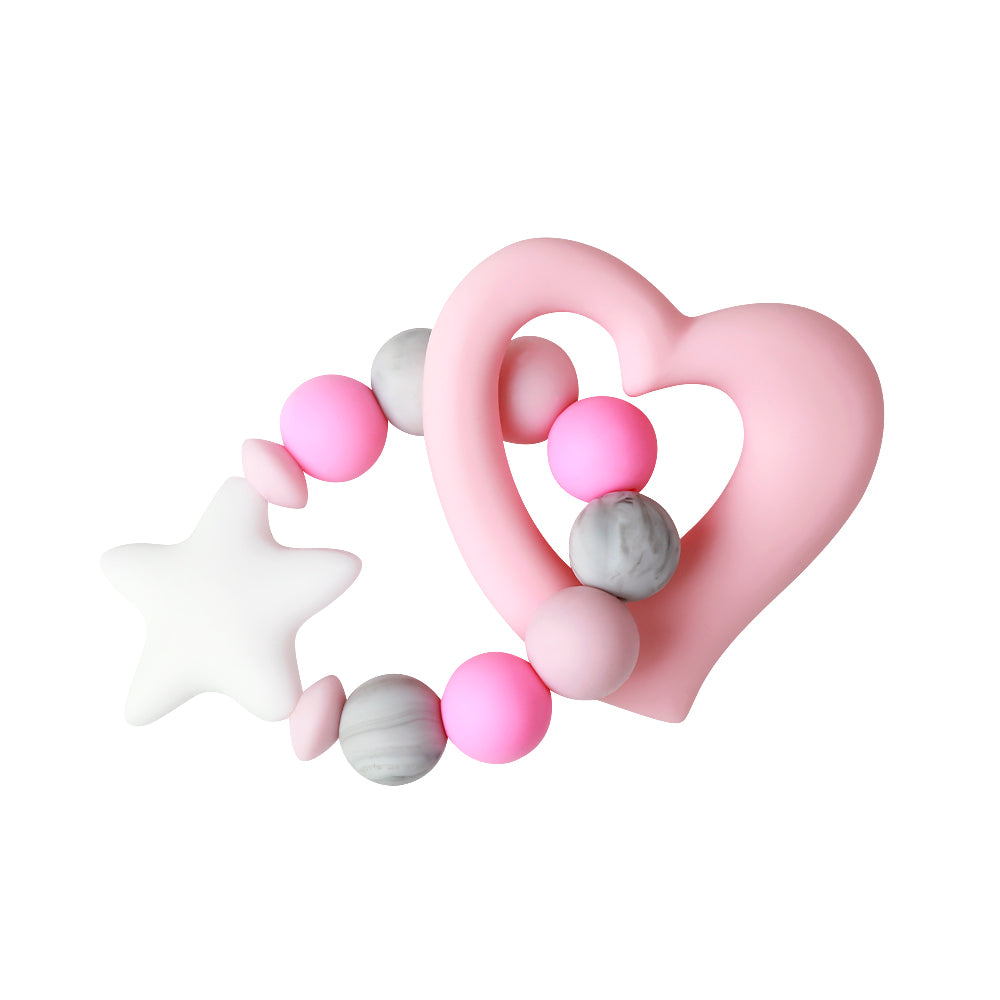 Silicone Teething Heart Bracelet - TYRY.HU